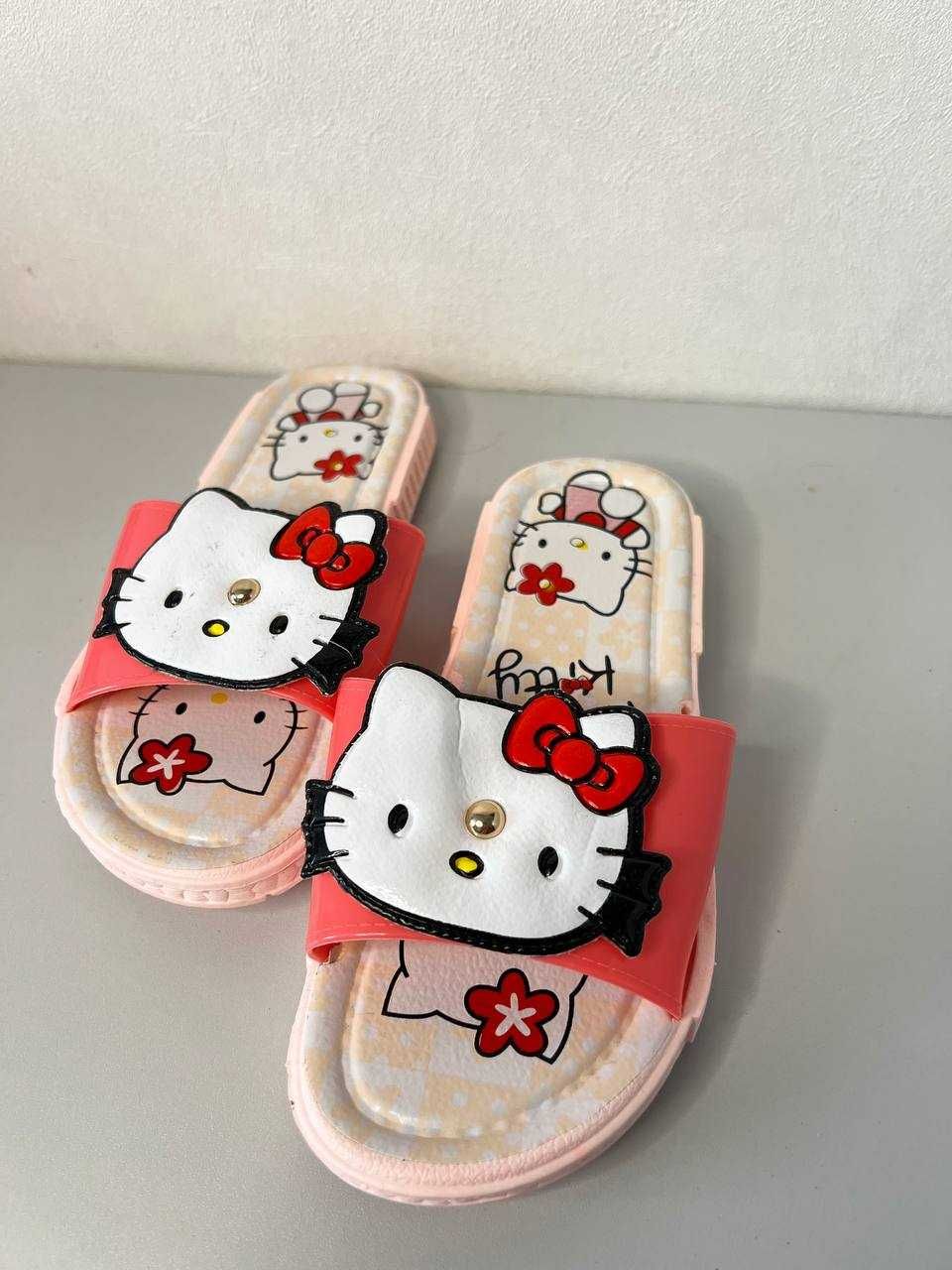 Дитячі шльопанці Hello Kitty, Тапочки для дівчаток, Сланці для дітей