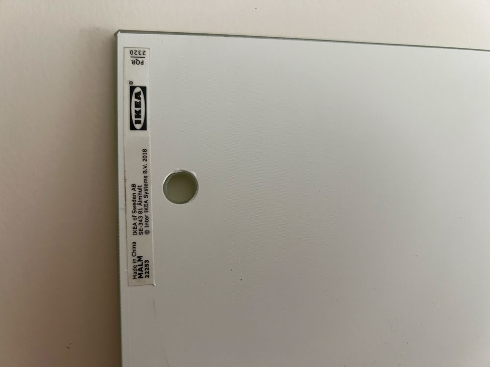 Tampo de Vidro MALM IKEA