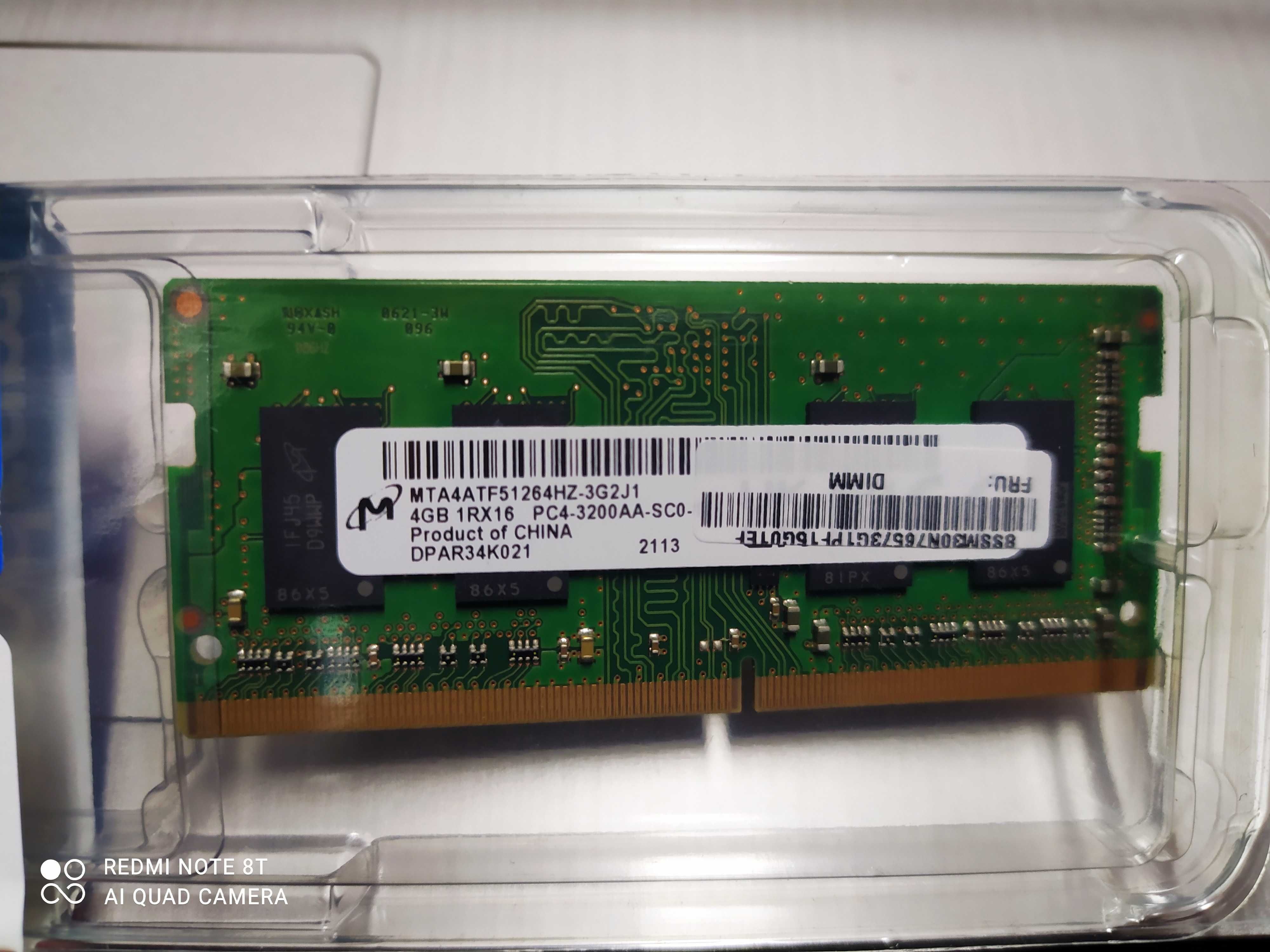 Micron Pamięć Ram Ddr4 4Gb 3200Mhz Sodimm