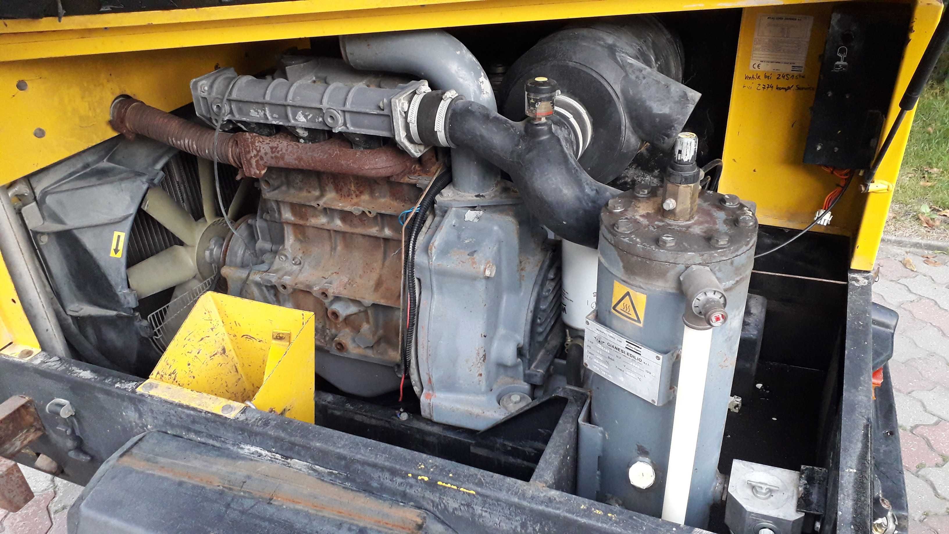 Atlas Copco XAS 66 sprezarka srubowa spalinowa DEUTZ F3M 1011F kompres