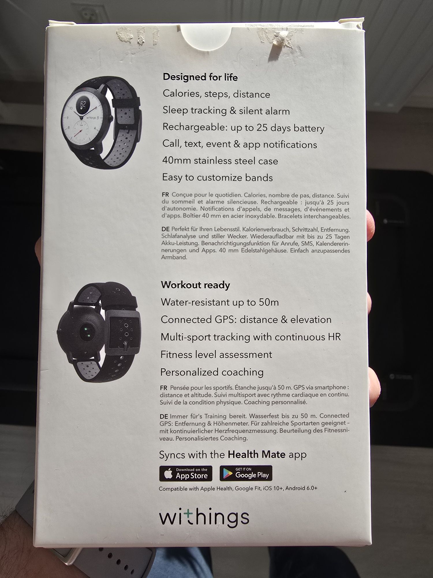Smart zegarek Withings HR Sport