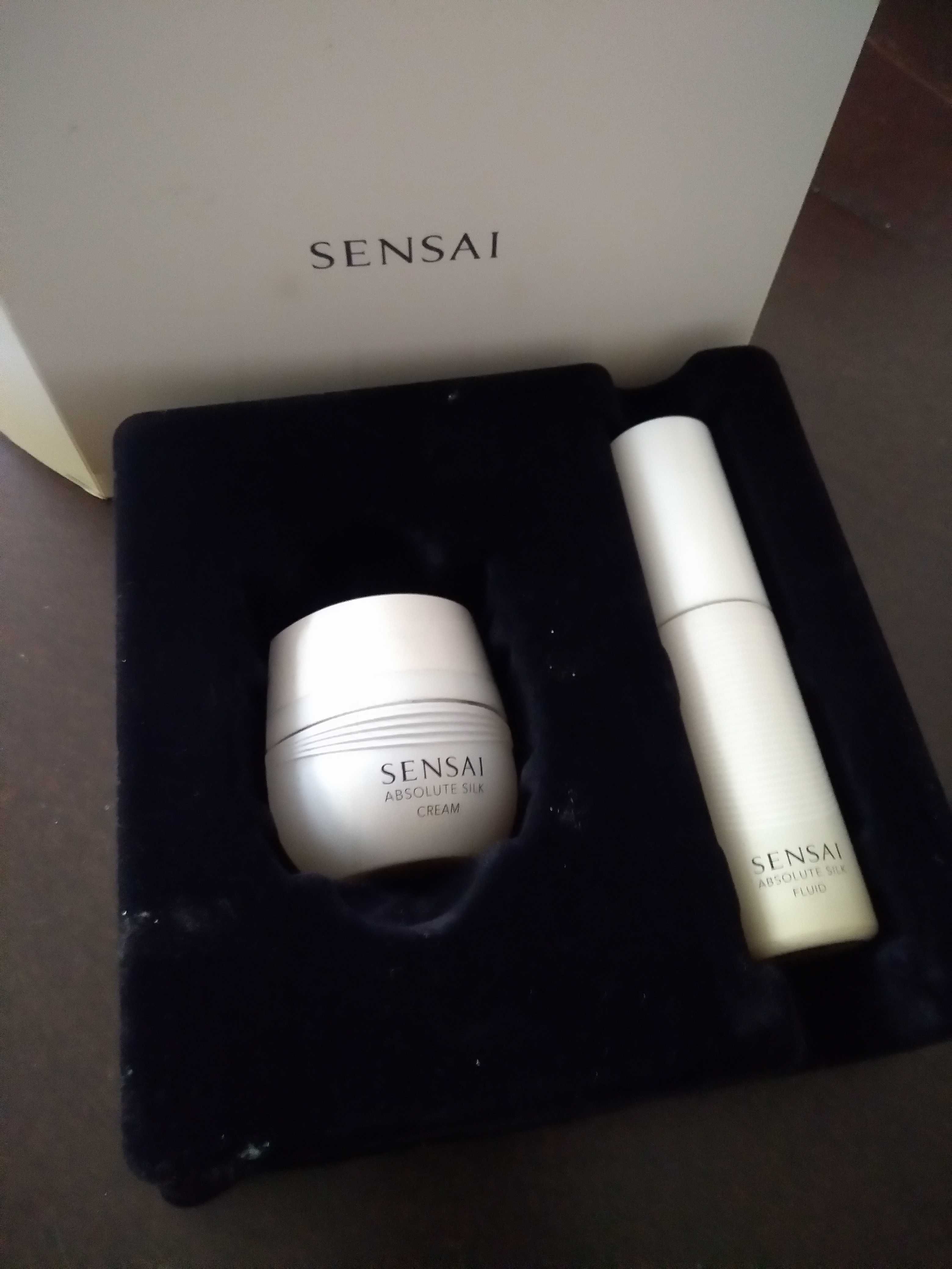 Sensai zestaw Absolute silk fluid, Absolute silk cream