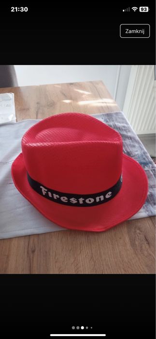 Kapelusz unisex czerwony