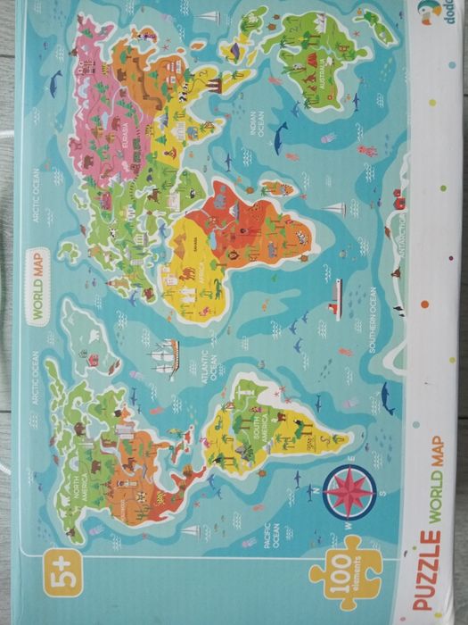 Puzzle świat 100 elementów