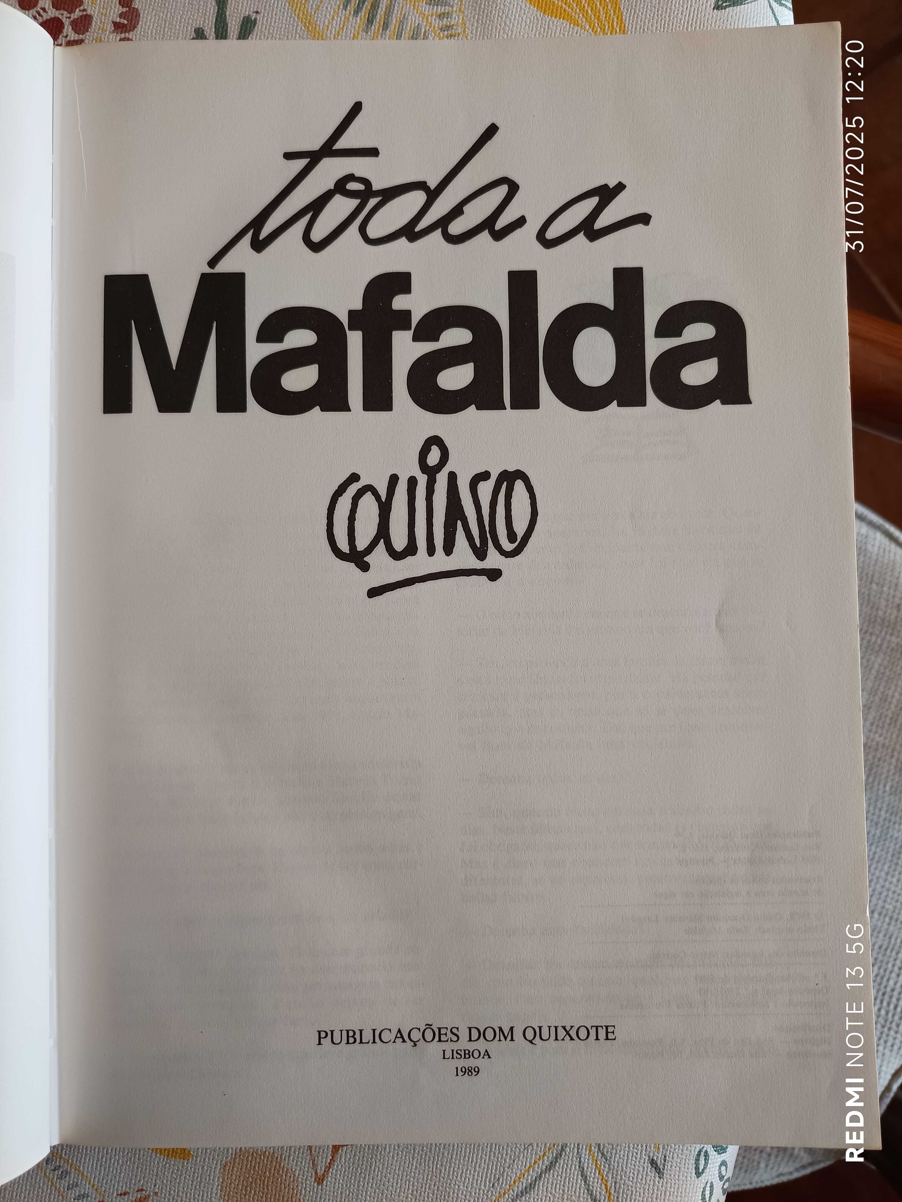 Toda a Mafalda num só livro (5ª edição outubro de 1989)