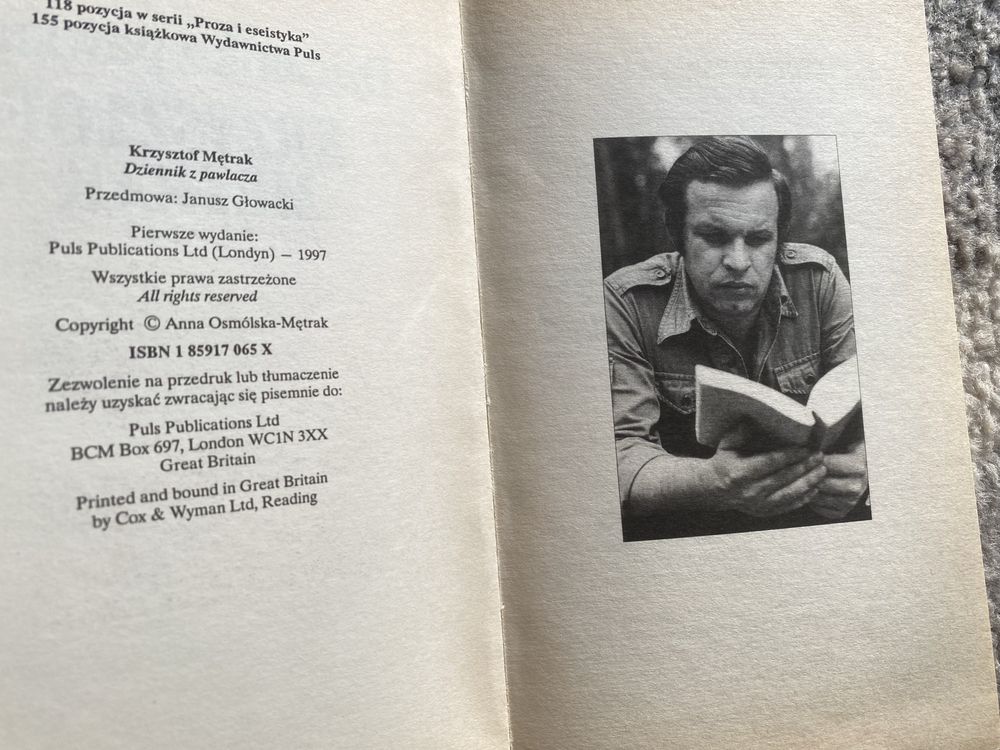 Dziennik z pawlacza. Krzysztof Mętrak