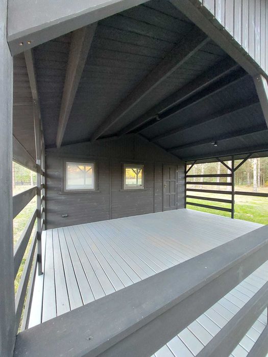 domek drewniany domki drewniane domy z drewna 22 m2 WARBIT