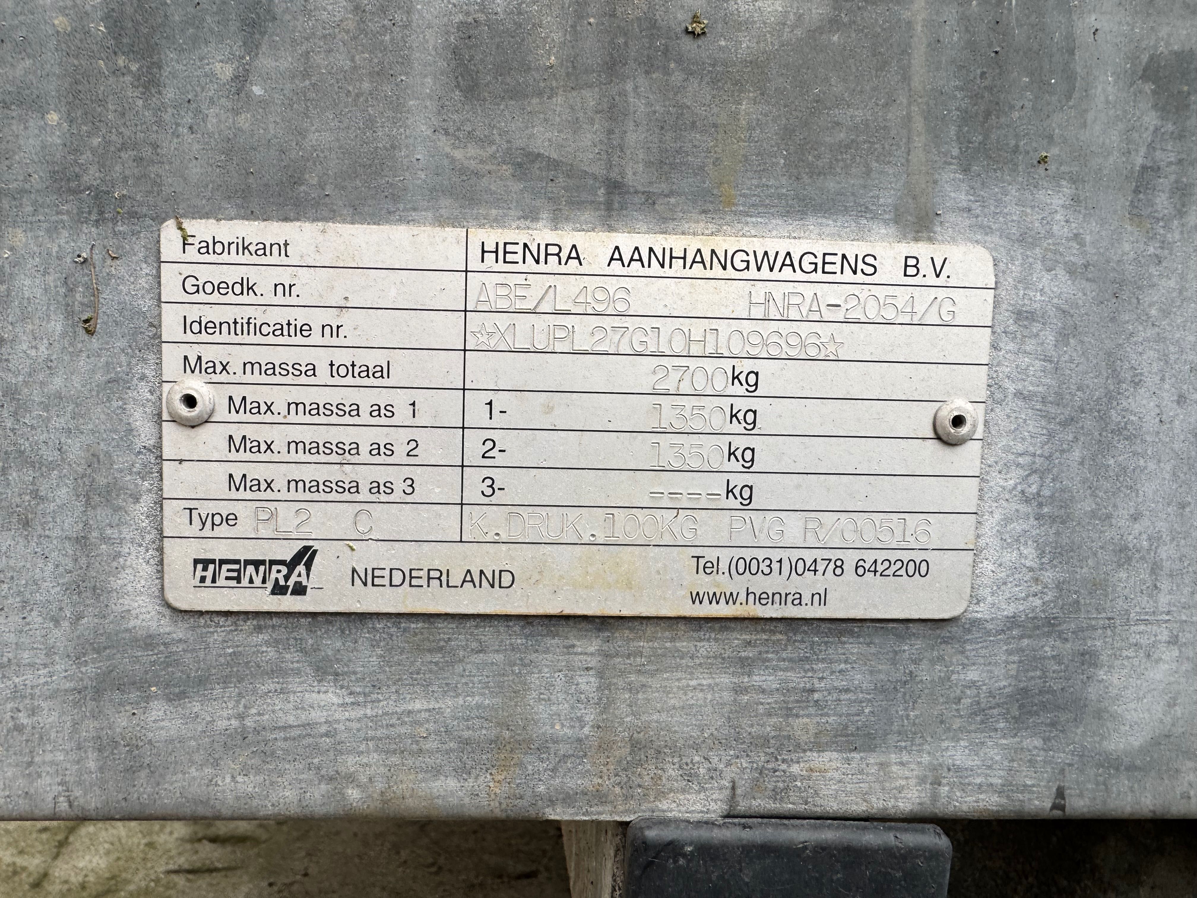 Przyczepa Henra ABE/L496