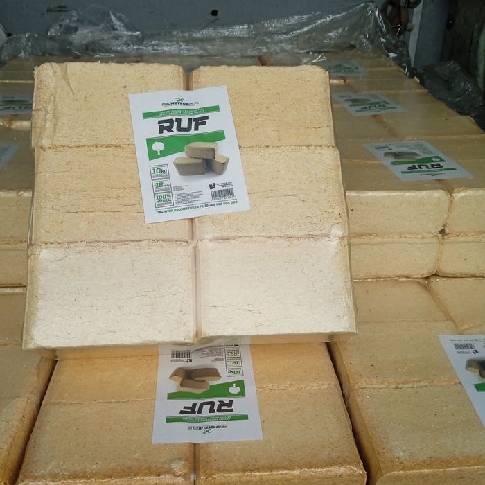 Dowóz gratis Brykiet kominkowy opałowy RUF dębowy sosnowy 960 kg