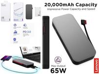 LENOVO GO 20000 mAh 65W USB-C Power Bank для ноутбуков, планшетов и др