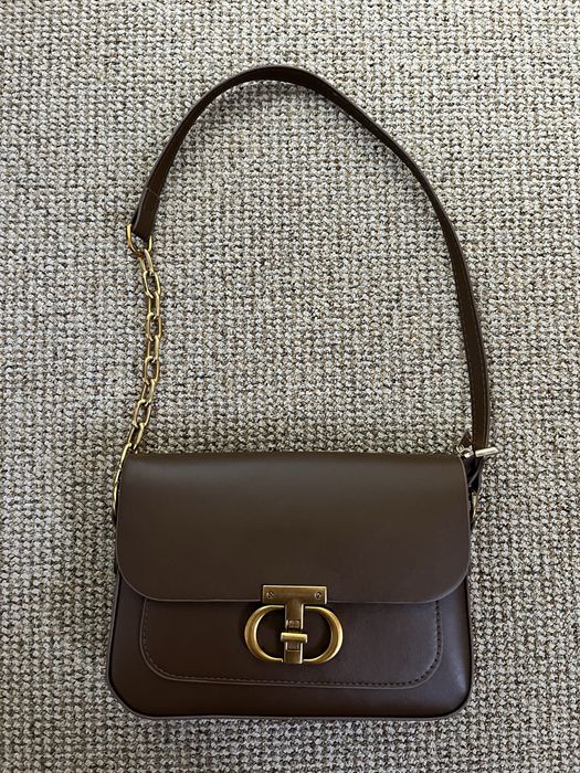 Сумка жіноча крос боді коричнева