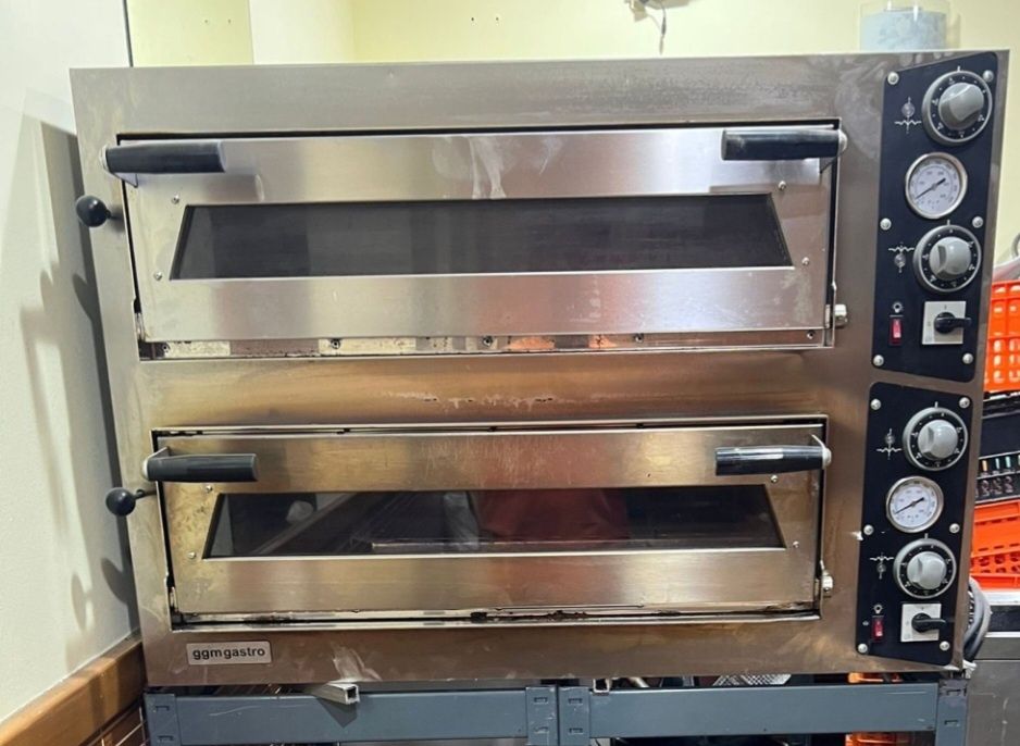 Forno pizzas duplo eléctrico