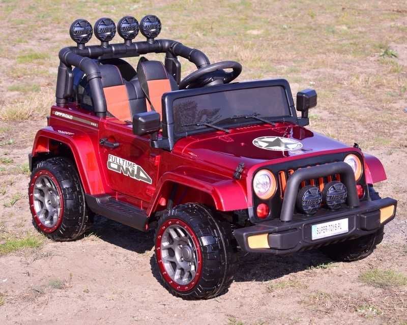 Auto samochód pojazd na akumulator JEEP FULLTIME 4x4 funkcja bujania