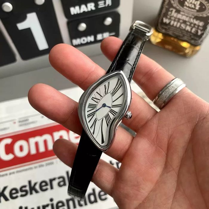 Годинник наручний cartier carter crach срібний