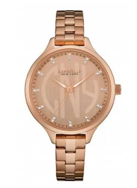 Zegarek damski Caravelle różowe złoto - Bulova - cena kat. 400,00 zł