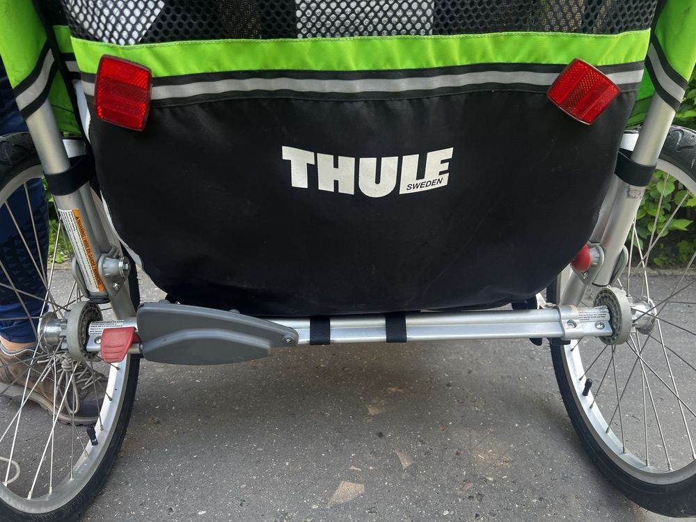 Thule chariot 2 przyczepka lekka skladana plasko kolo do biegania caly