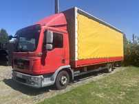 MAN TGL 12.250 plandeka, winda