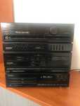 Amplituner Pioneer radio, korektor, kasety, 2x cd + kolumny yamaha