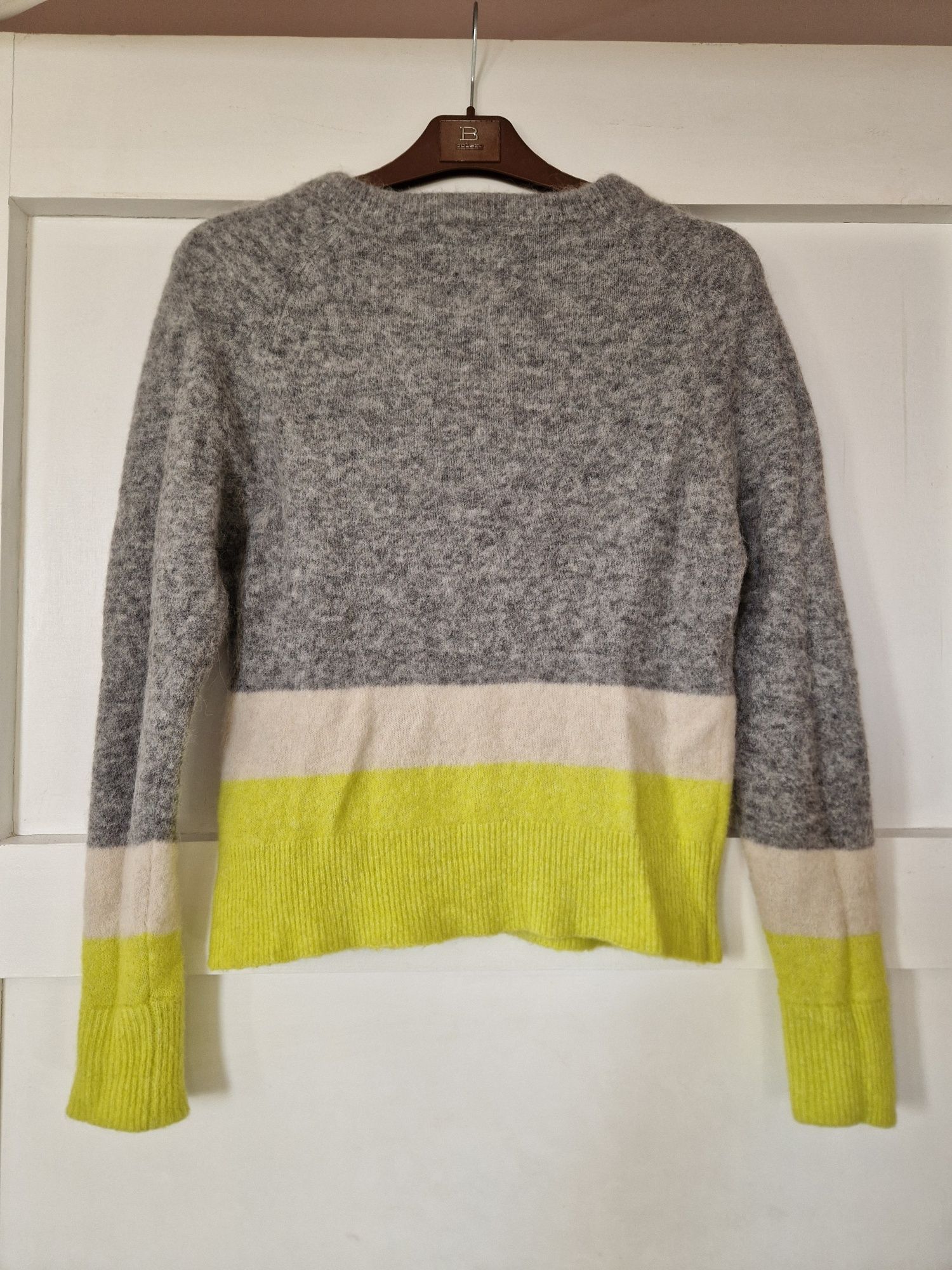 Samsoe Samsoe sweter XS/S szary alpaka wełna merino