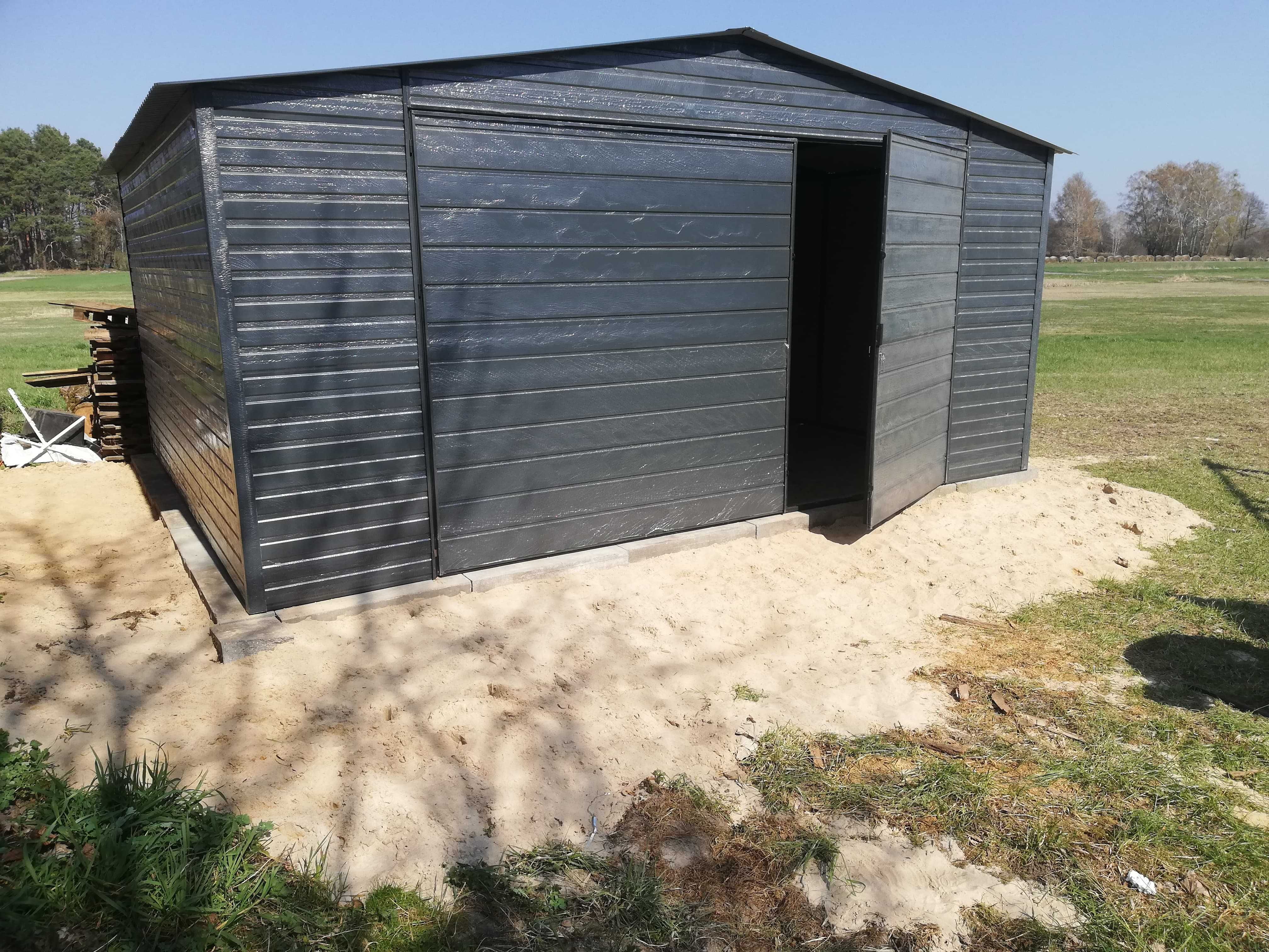 4x6 Garaż blaszak, wiata blaszana -kolory, rozmiary 3x5, 3x6 PROMOCJA