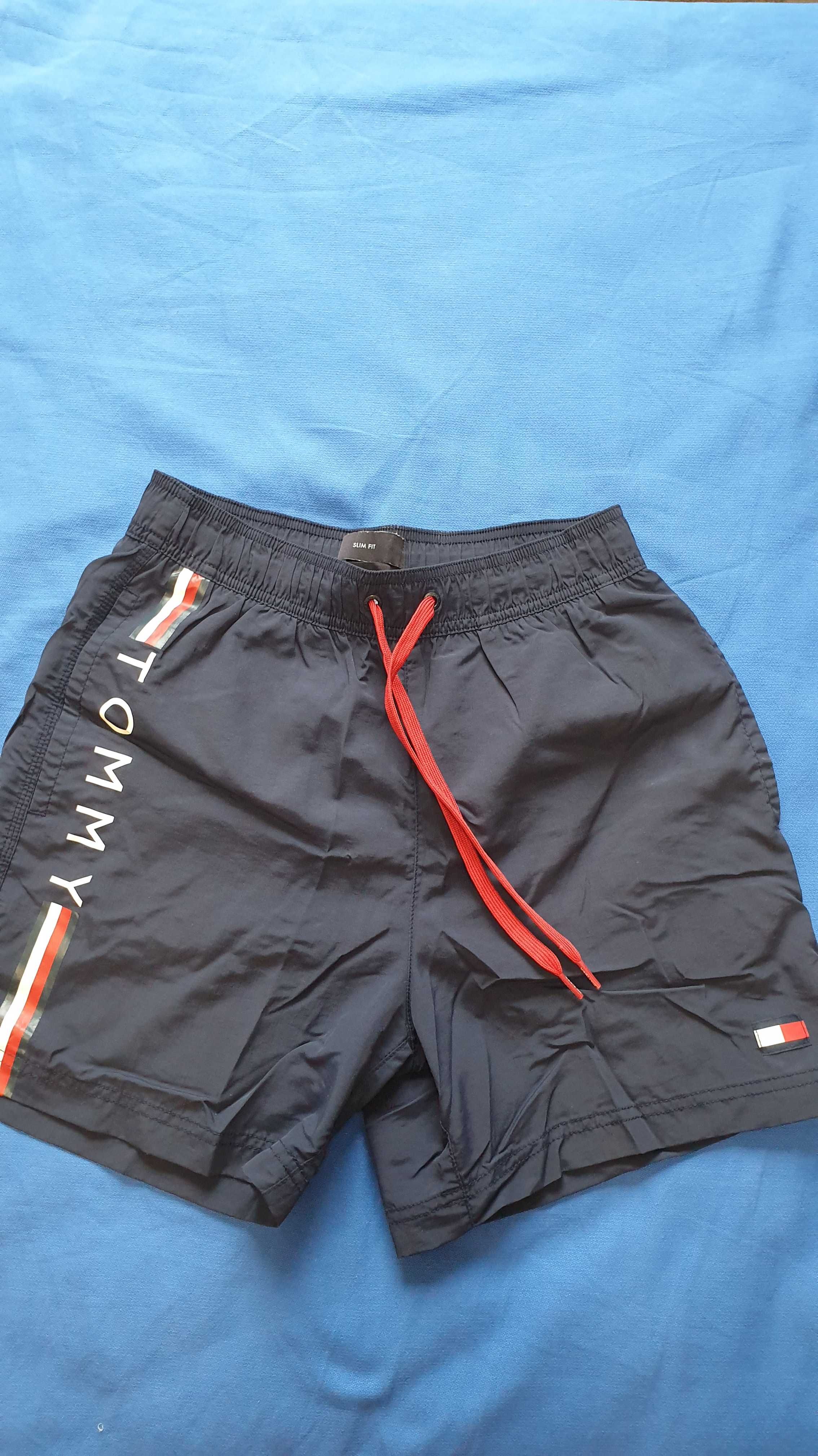 Calção/calções banho Tommy Hilfiger, tamanho S slim fit, Azul escuro