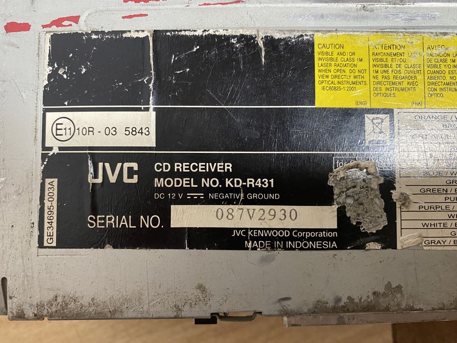 Автомагнітола JVC KD-R431