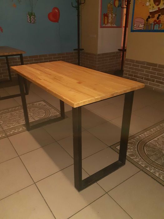 Дерев'яний стіл в стилі LOFT 120x60 (стол лофт)