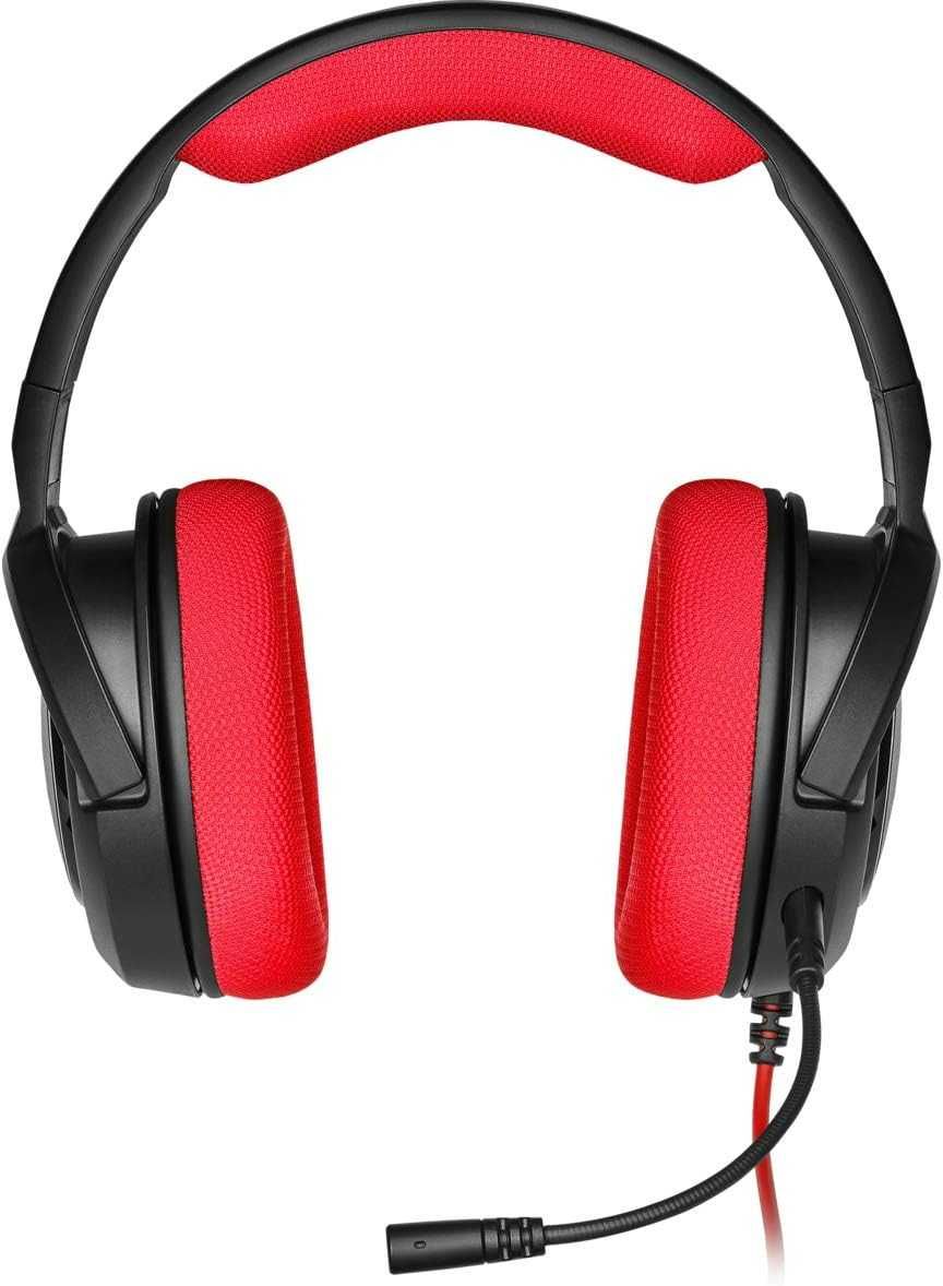 Corsair HS35 STEREO Gaming Headset, czerwony Słuchawki NOWE