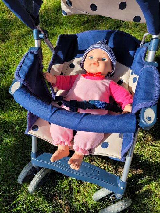 Wózek spacerówka dla lalki Mamas&papas + lalka bobas