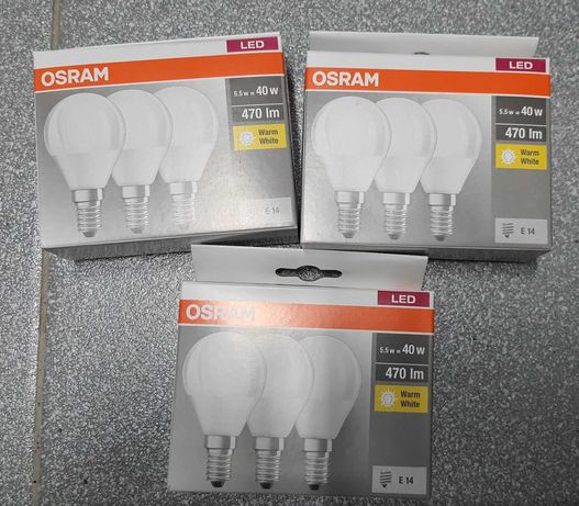Żarówka LED Osram E14 mała bańka (cena za 9szt.)
