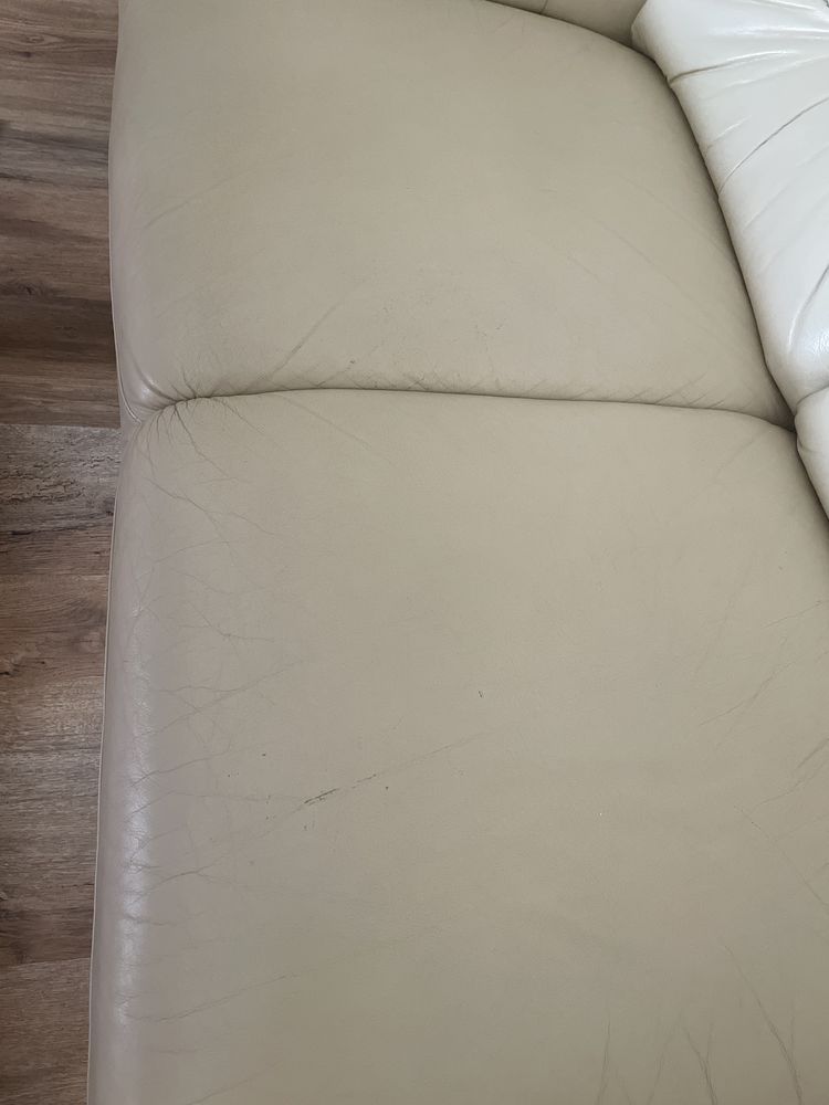 Sofa i fotel skórzany