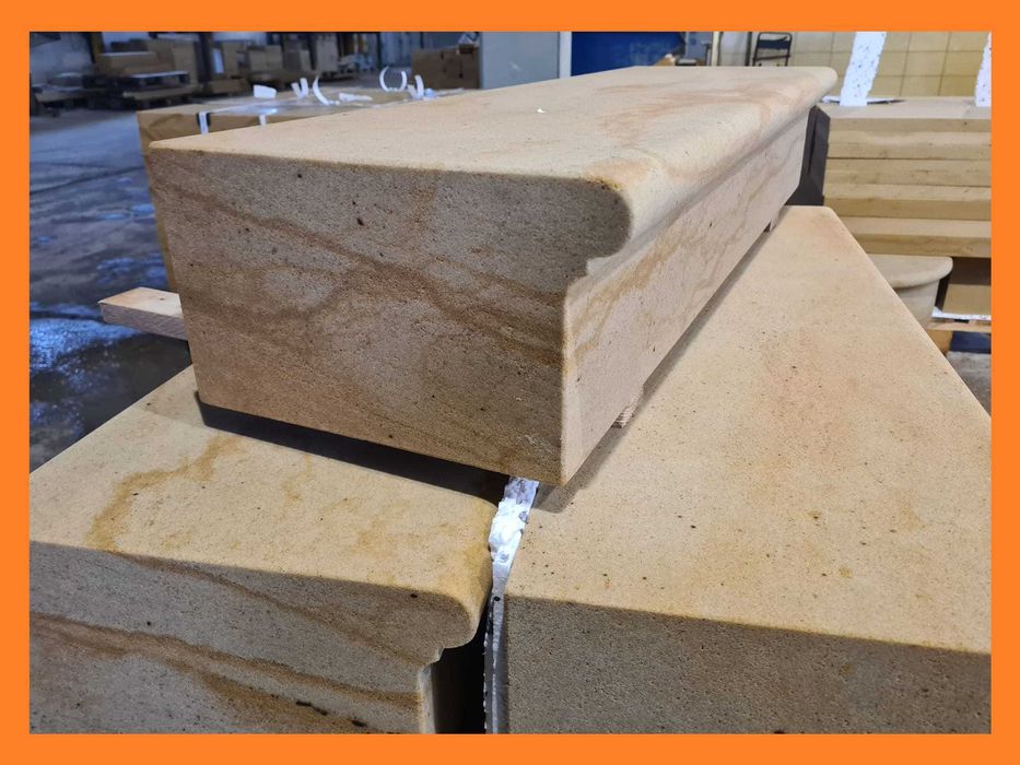 59. Stopień schodowy z piaskowca | Profil T05 |100×35×18 cm| Na wymiar