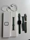 Apple Watch Series 7 45mm green alu clover sport band GPS