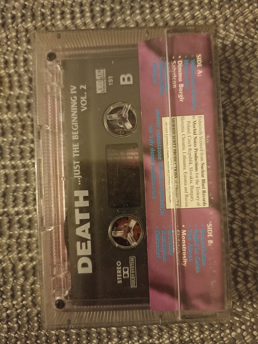 DEATH id just the beginning IV rock metal kaseta magnetofonowa
