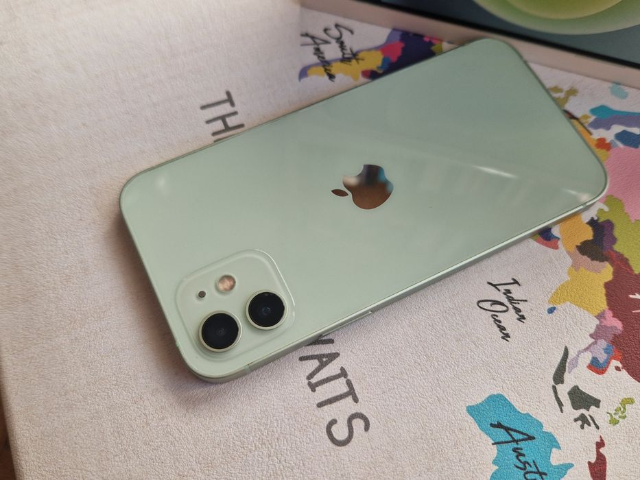 Iphone 12 pistacjowy 128gb, etui i szkło stan bdb