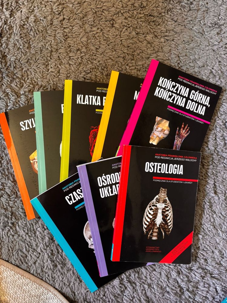 Anatomia prawidłowa czlowieka. Jerzy Walocha TOM 1-8