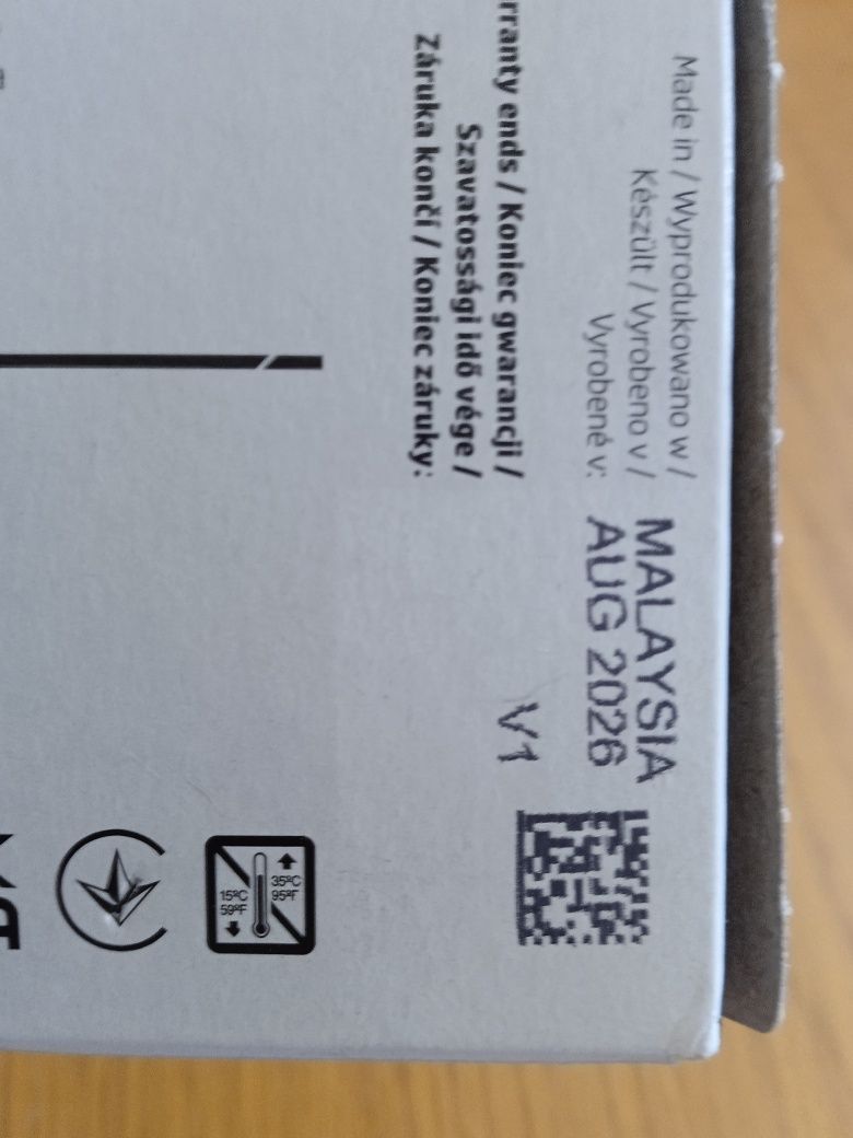 Tusz czarny HP 302 nowy długa data