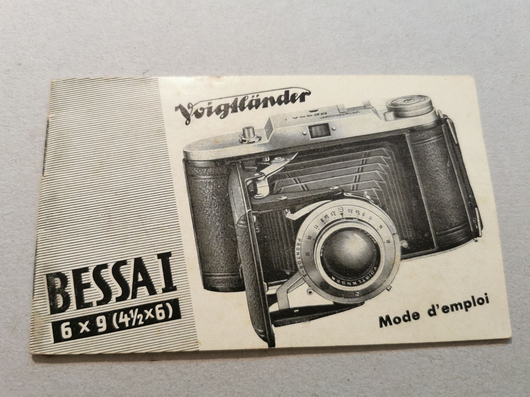 Manual de instruções Voigtlander Bessa I