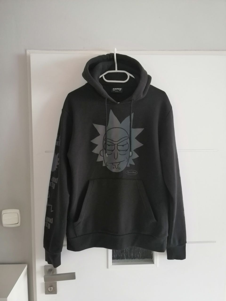 Rick and Morty Cropp bluza z kapturem czarna