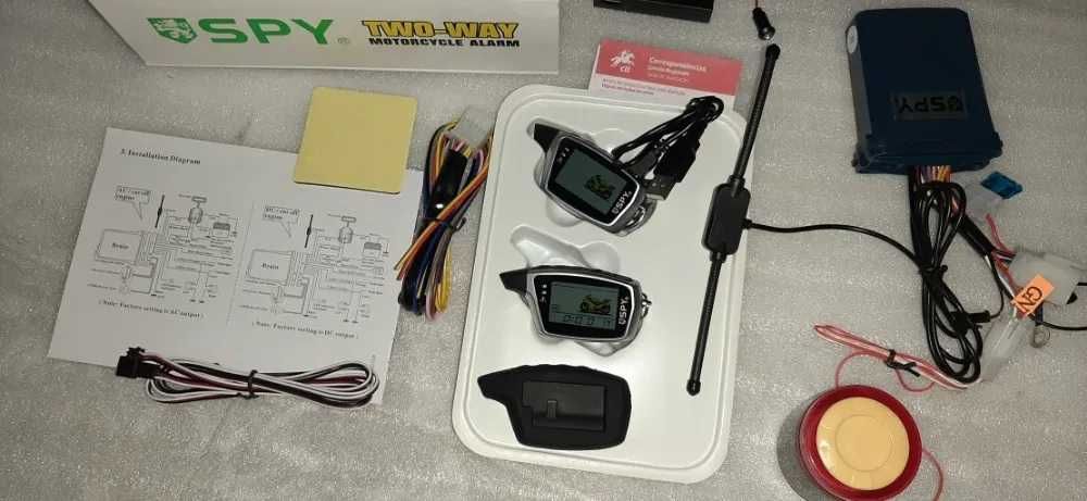 Alarme moto spy 5000m duas vias pager