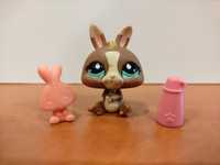 Littlest pet shop Hasbro  ( оригинал )зайчик с аксессуарами , 2007 г