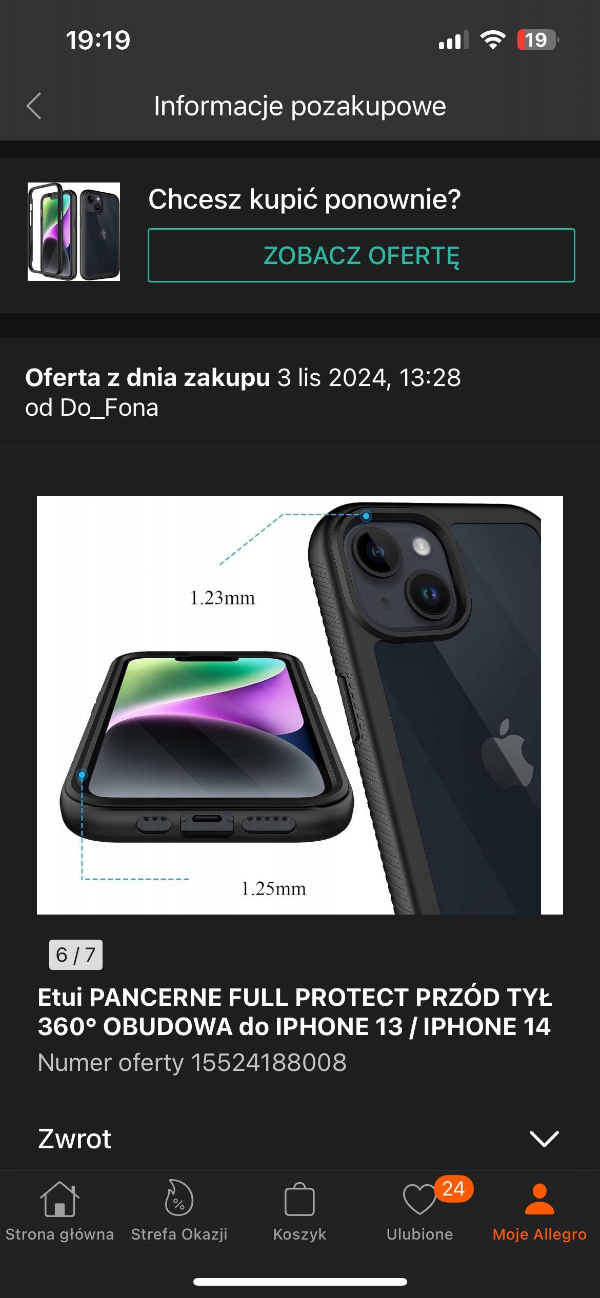 Etui IPhone 13 pancerne przód tył  360° OBUDOWA do IPHONE 13