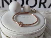 Pandora bransoletka bangle limitowana edycja rose 582734C01