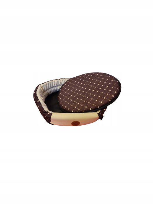 JK Animals Legowisko Łapki brąz/ecru 45x39