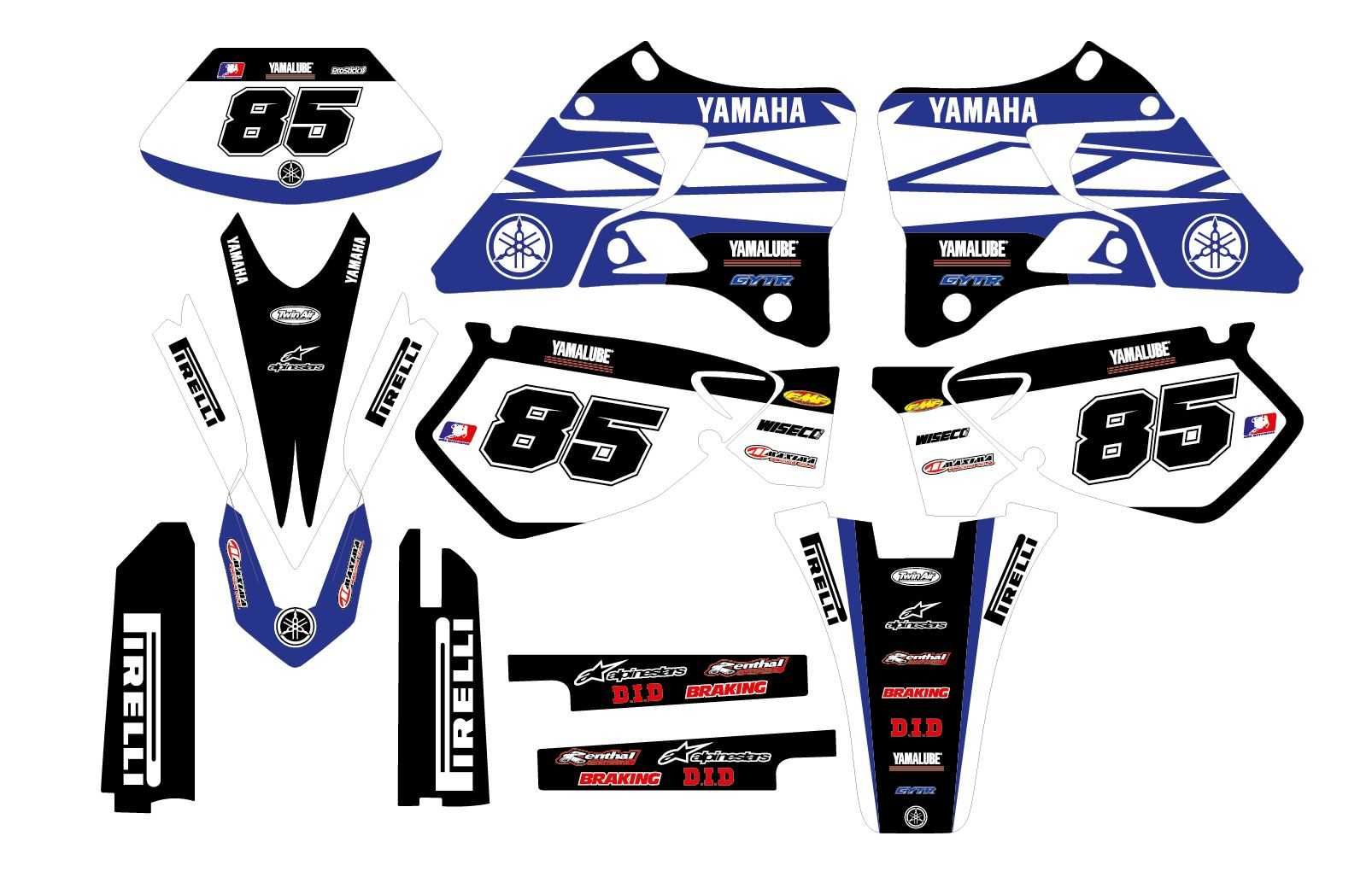 Kit Autocolantes Yamaha Yz WR