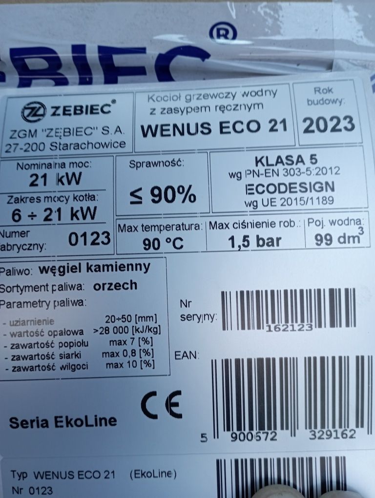 Kocioł Wenus Eko 21 kw 5 klasa ecodesing