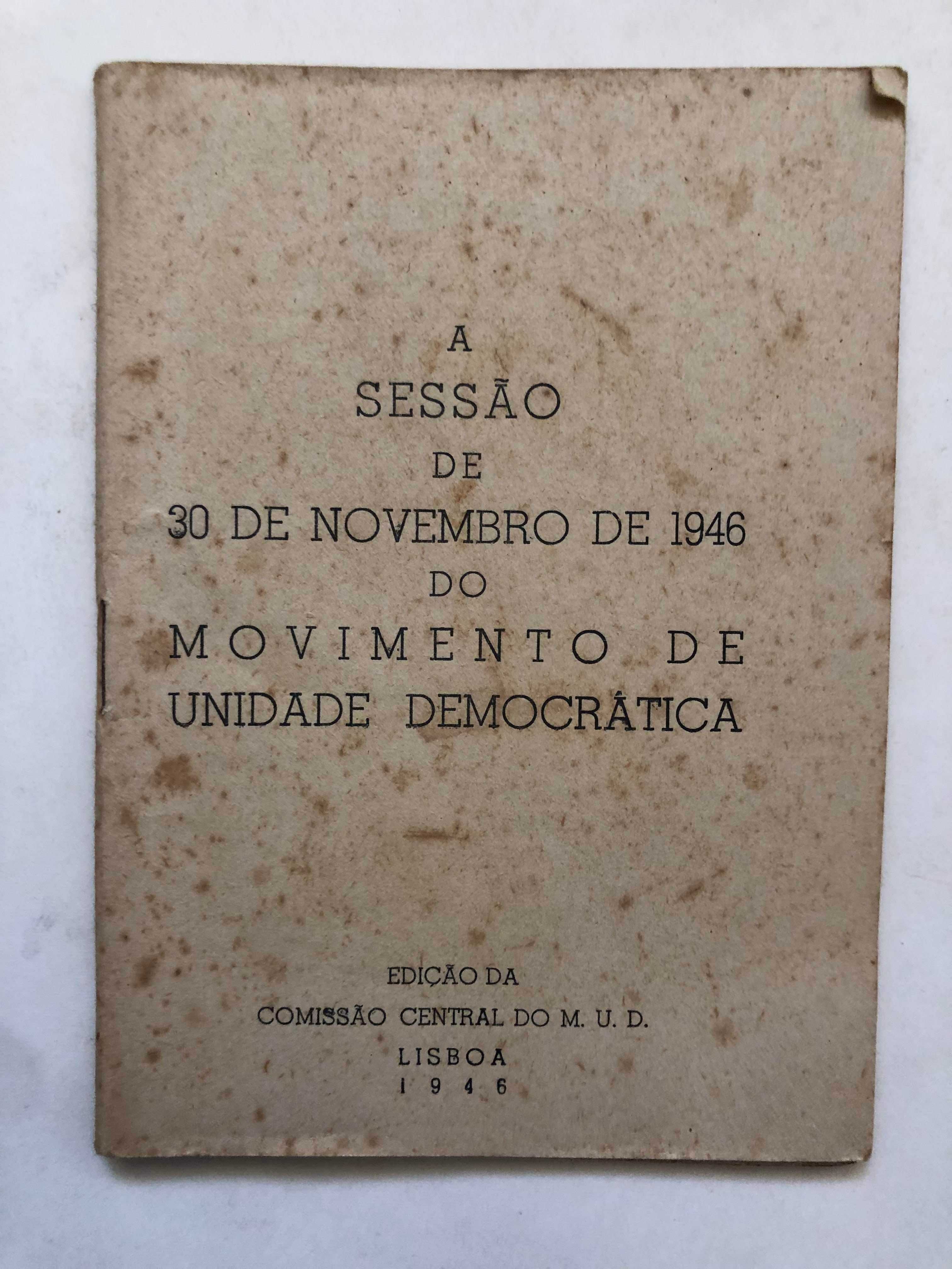 A Sessão de 30 Novembro de 1946 do MUD