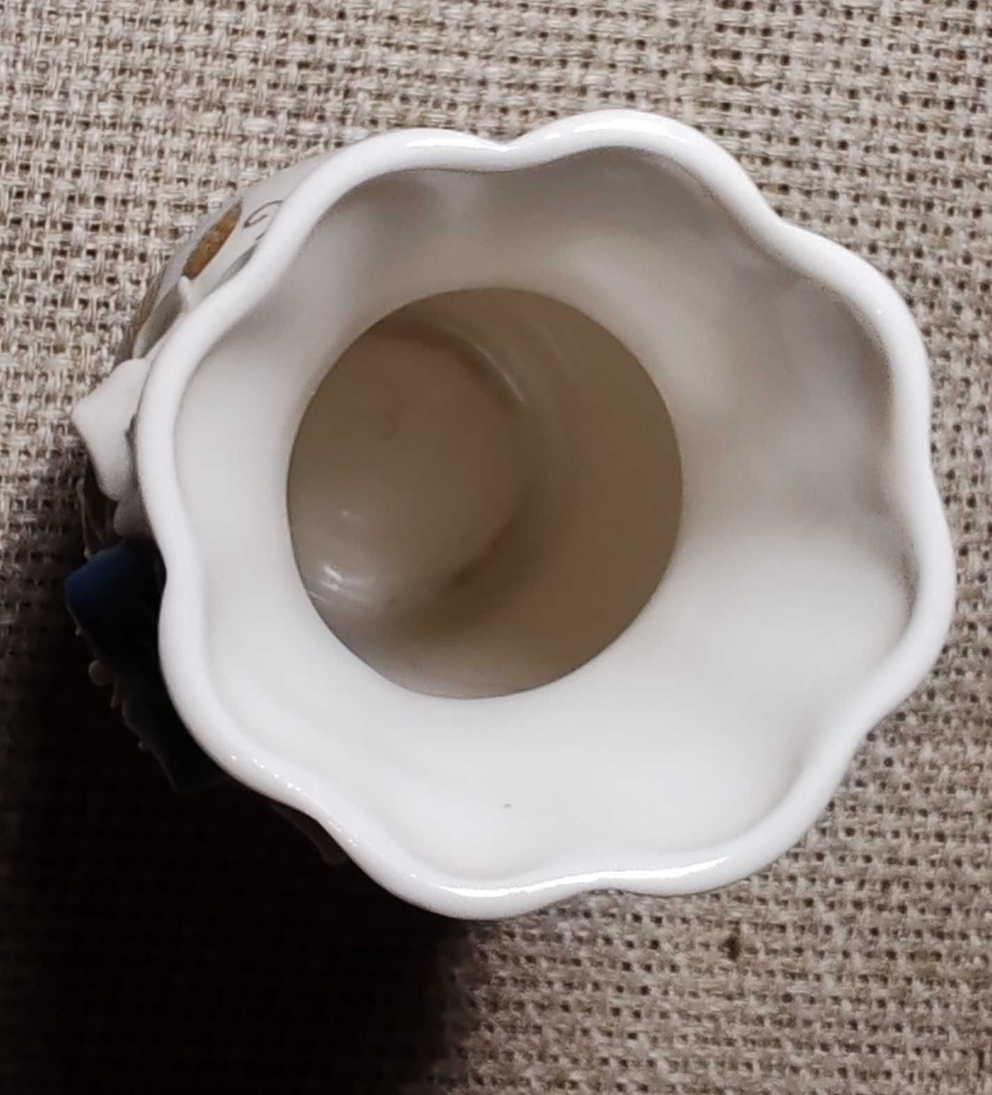 Wazonik porcelanowy z motywem kwiatowym Feniks, ZSRR lata 80