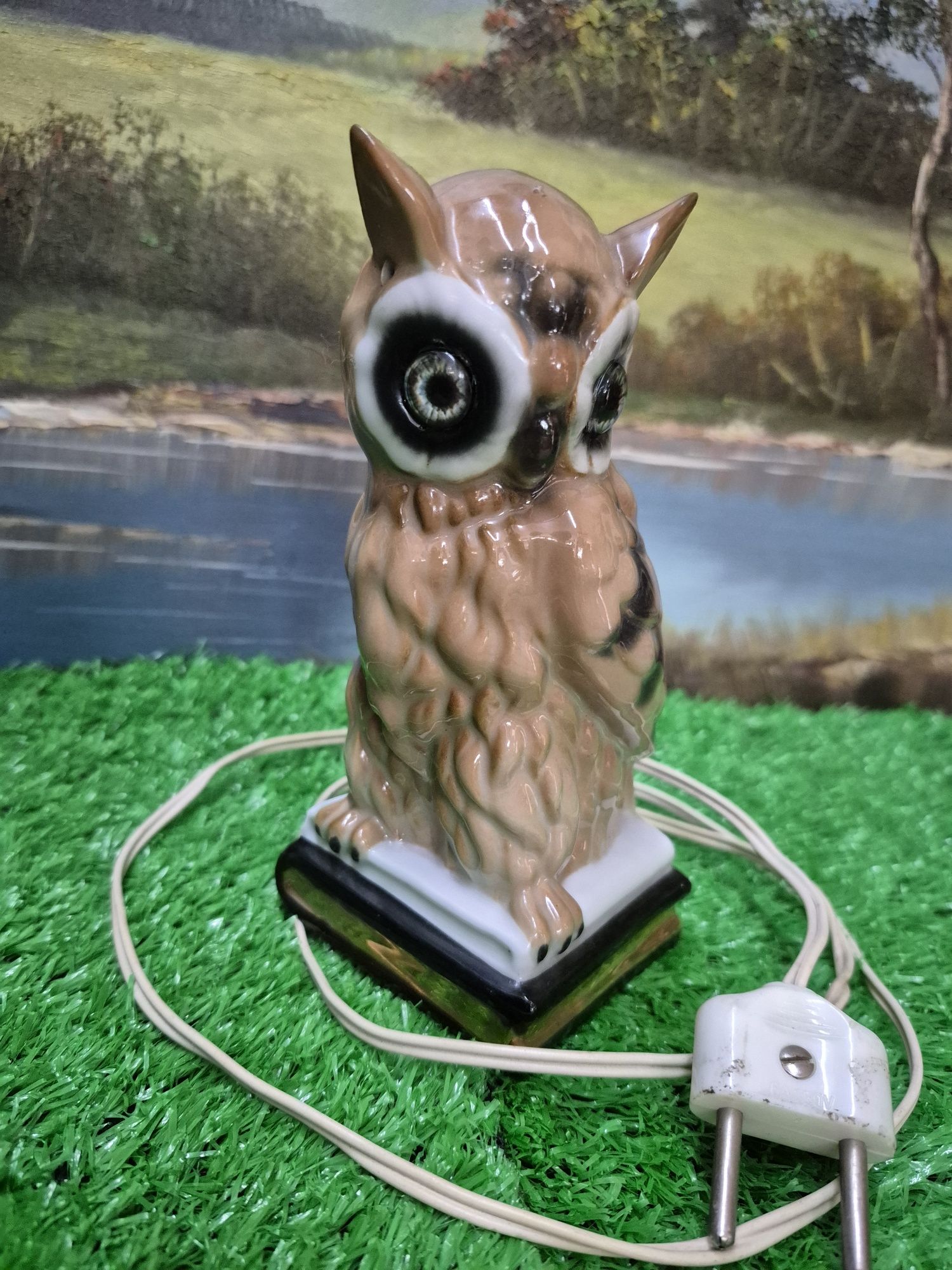 Lampka porcelanowa SOWA
