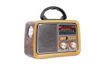 Radio Retro Vintage Bluetooth USB AUX SD Latarka solar Nowy Lombard